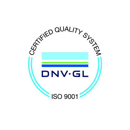 DNV-GL:n ISO 9001 laatusertifikaatin logo